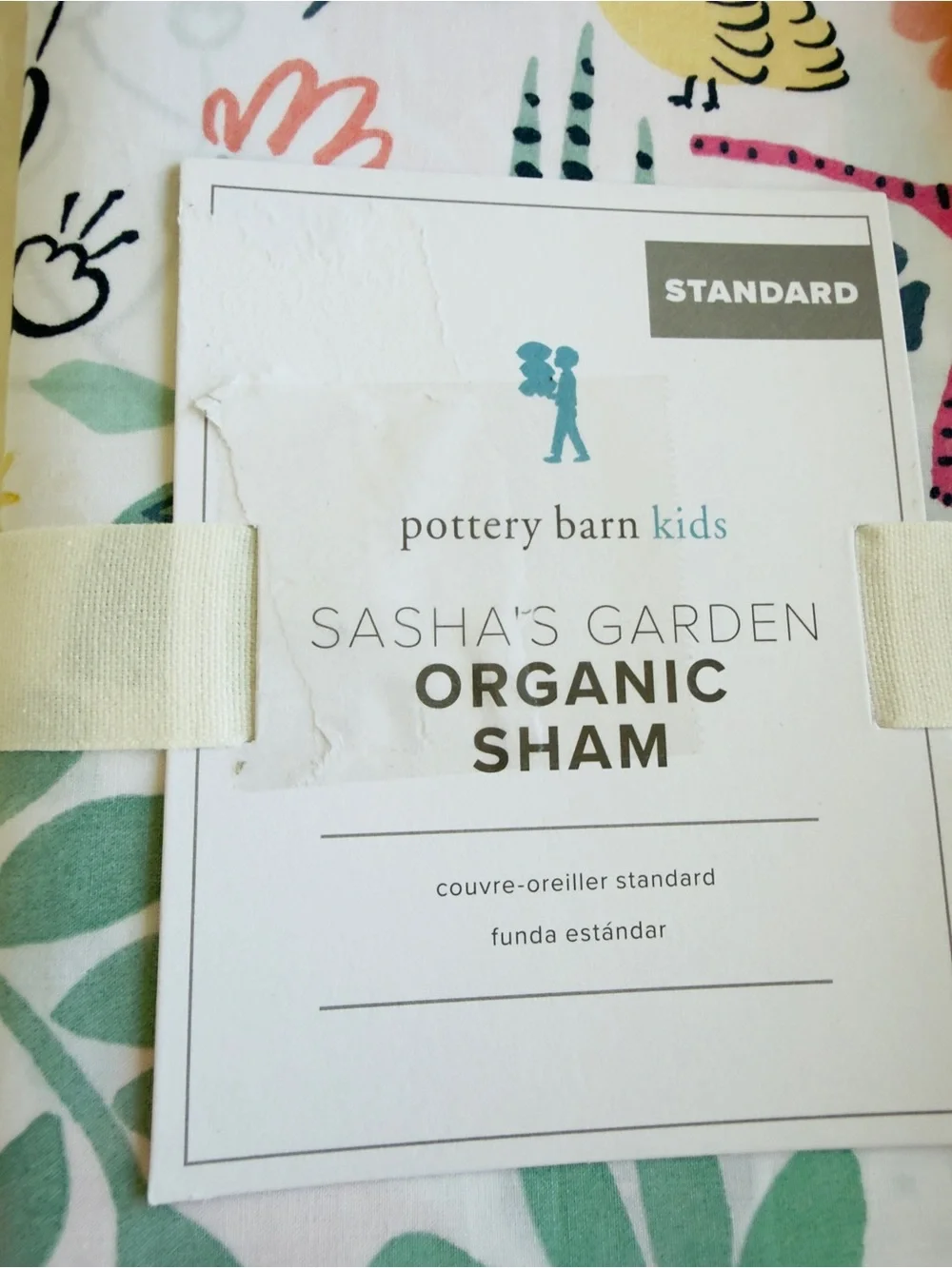 Pottery Barn Kids Sasha's Garden Organic F/Q Duvet Cover & Shams NWT Retail $204